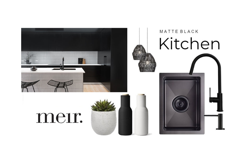 White & Gray Kitchen Moodboard