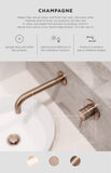 Öppen T-Pull Cabinet Handle Edge-Pull 75mm Cabinet Handle (Brushed) - PVD Champagne - MRCH-1E07N-CH