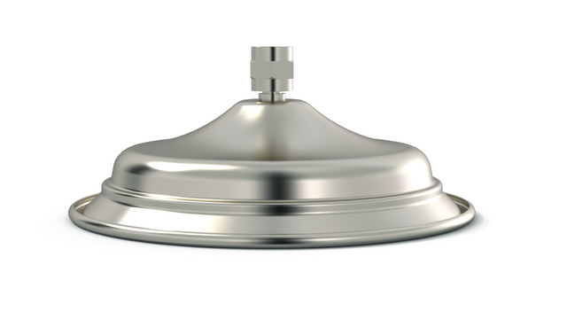 Harrington Shower Head 200mm - PVD Brushed Nickel (SKU: HH04-PVDBN) by Meir AU