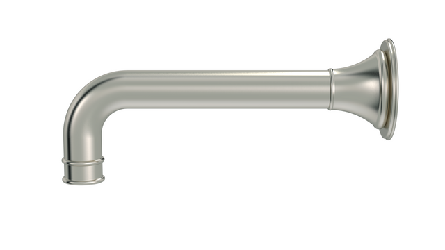 Harrington Wall Spout - PVD Brushed Nickel (SKU: HS05-PVDBN) by Meir AU