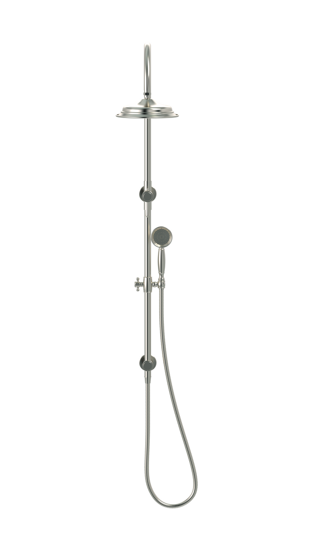 Harrington Combination Shower Rail Set - PVD Brushed Nickel (SKU: HZ0704-PVDBN) by Meir AU