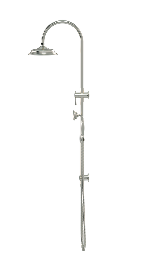 Harrington Combination Shower Rail Set - PVD Brushed Nickel (SKU: HZ0704-PVDBN) by Meir AU