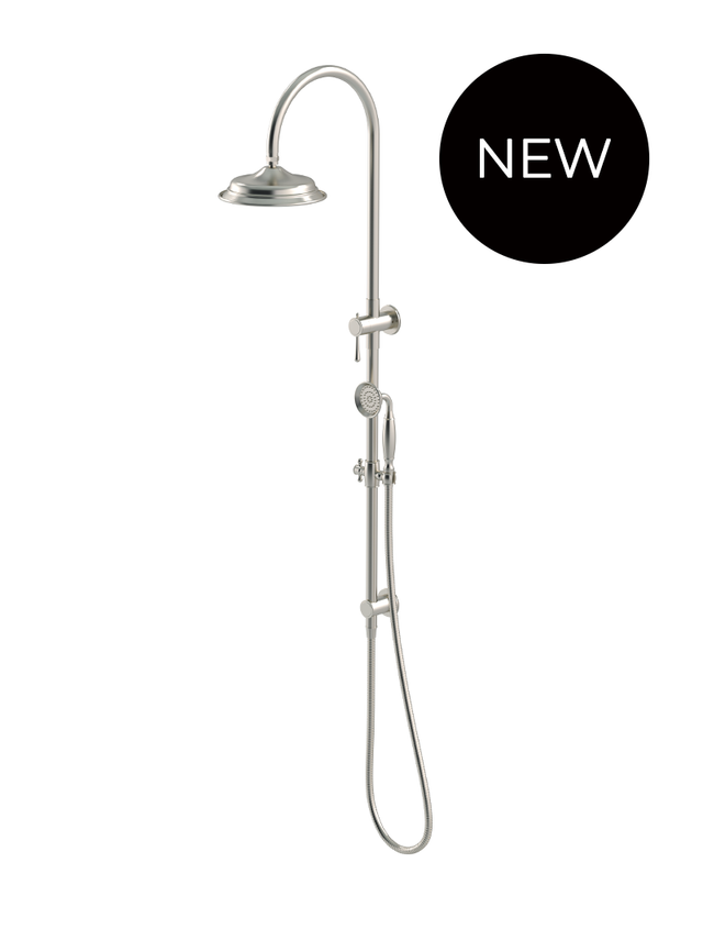 Harrington Combination Shower Rail Set - PVD Brushed Nickel (SKU: HZ0704-PVDBN) by Meir AU