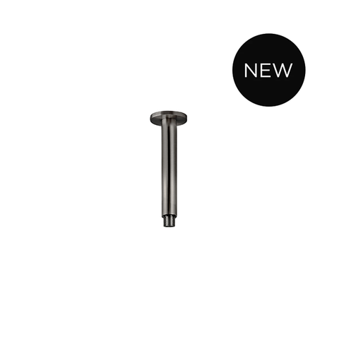 Round Ceiling Shower Arm 150mm - PVD Shadow Gunmetal