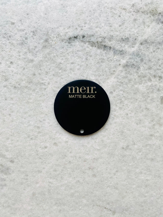 Round Colour Sample Disc - Matte Black (SKU: NB-MD01.02) by Meir