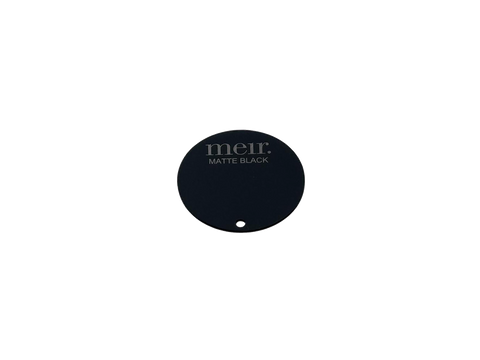 Round Colour Sample Disc - Matte Black